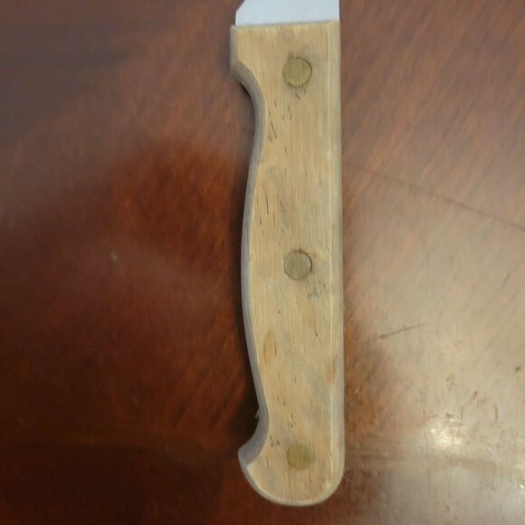 Vintage The Cooks Bazaar Knife With Wooden Handle & 8" Stainless Steel Blade - Picture 3 of 5